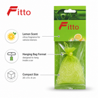 120 Pieces Car Air Fresheners, Lemon Scent, Hanging Fresh Bag, Green, 20 x 9 x 4 cm