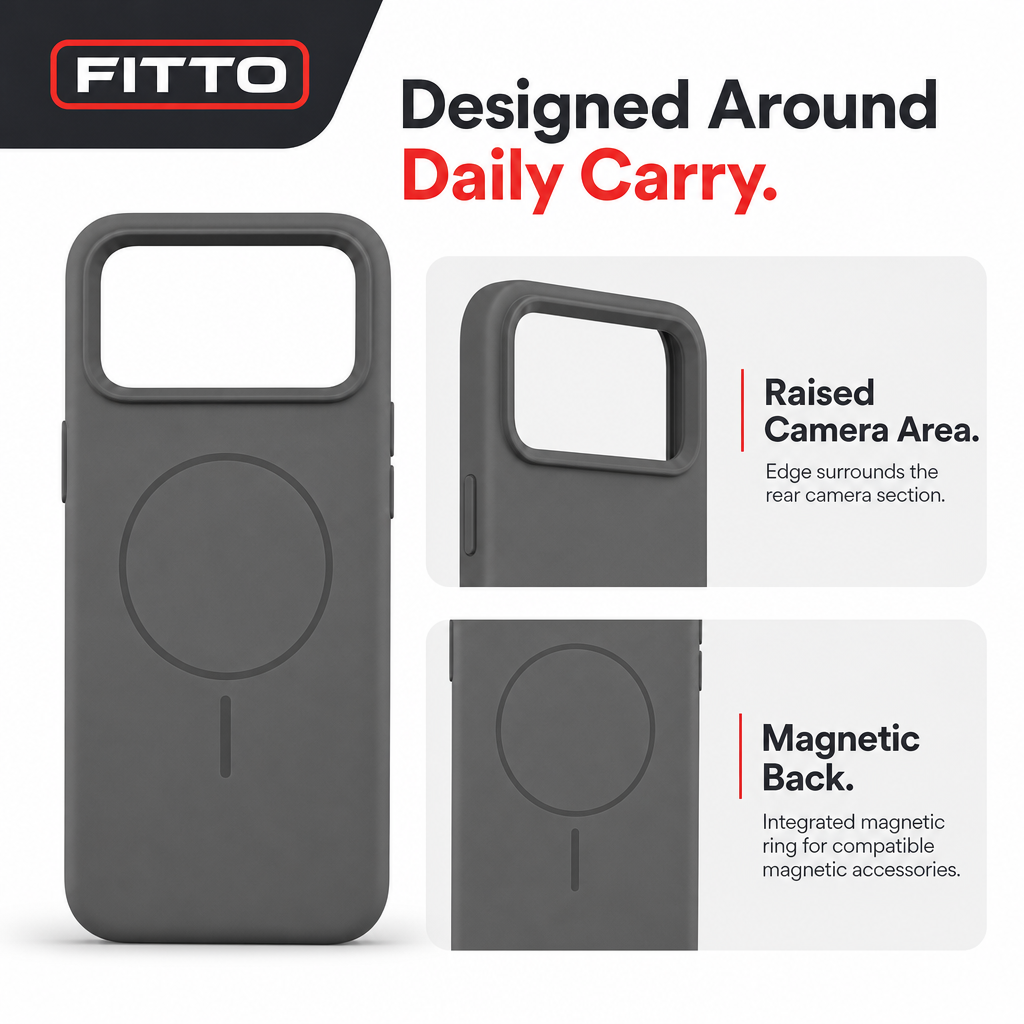 120 Pieces Magnetic Silicone Phone Cases with Raised Camera Protection, Gray, Compatible with 15 Pro