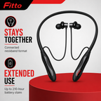 96 Pieces Wireless Sport Neckband Earphones BH-14, Up to 210-Hour Battery, Black