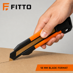 96 Pieces Utility Cutter 18 mm Orange and Black, Heavy-Duty Cutting Tool, 1 Piece