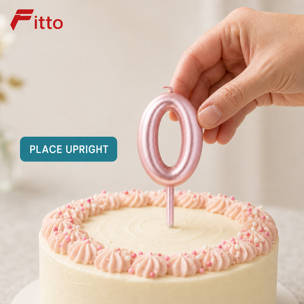240 Pieces Number 0 Birthday Cake Candle, 6 cm, Single Decorative Cake Topper