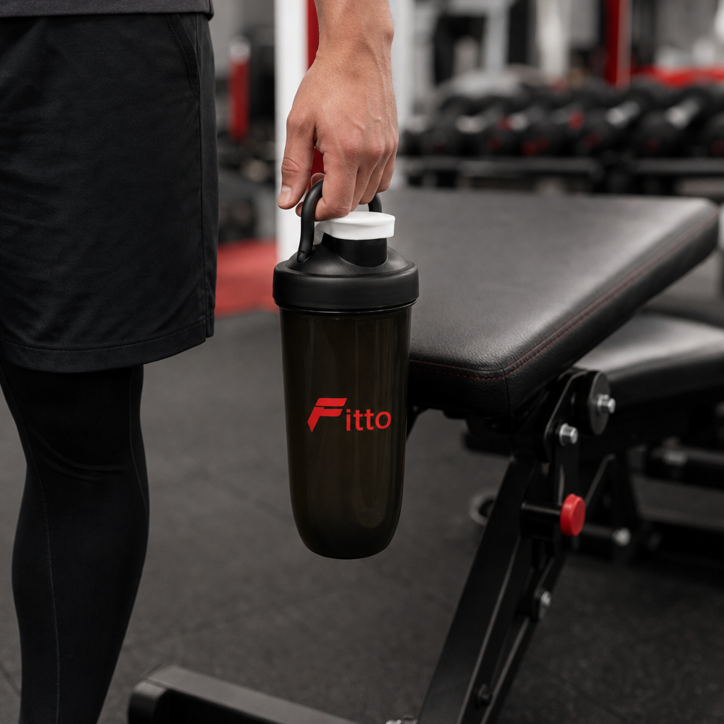 96 Pieces Protein Shaker Bottle with Carry Loop, Flip-Top Lid, 24 cm Height, Single Bottle