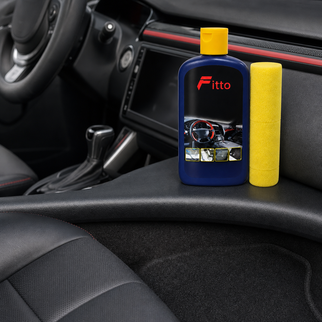 96 Pieces Interior Cleaner for Dashboard, Seat and Carpet with Chamois, 250 ml