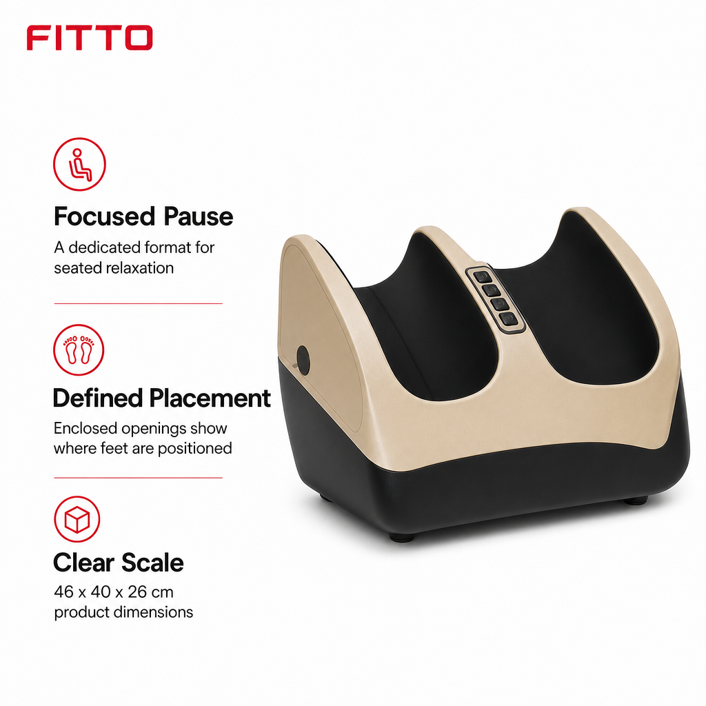 48 Pieces Electric Foot Massager, Beige and Black, 1 Piece, Enclosed Foot Placement Design