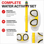 96 Pieces Swimming Mask and Snorkel Set, Yellow, 1 Set