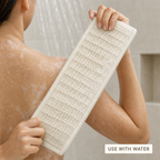 144 Pieces Exfoliating Bath Towel, Textured Body Scrubbing Cloth, Off-White, 1 Piece