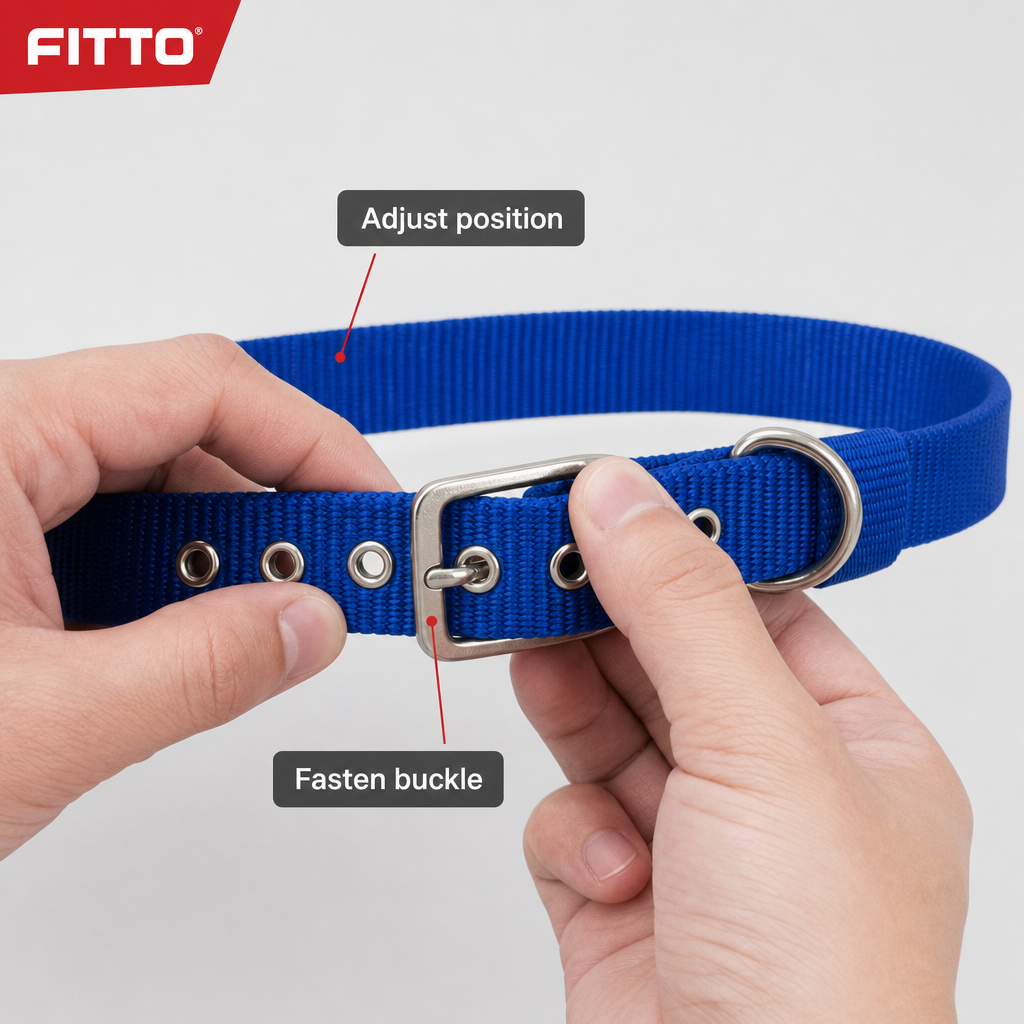 120 Pieces Adjustable Nylon Pet Dog Collar with Metal Buckle, 3 x 60 cm, Assorted Colour, 1 Piece