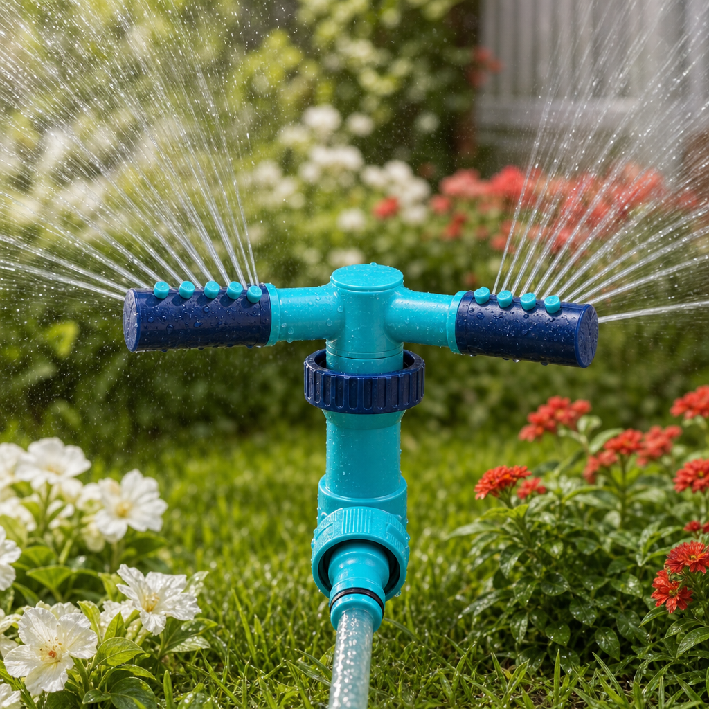 96 Pieces Automatic 360° Rotating Garden Irrigation Nozzle with Multiple Spray Modes