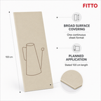 120 Pieces Beige Kitchen Anti-Oil Sticker Sheet, 100 cm, 1 Piece