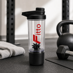 96 Pieces 500ml Shaker Bottle with Mixer, Black Sports Water Bottles