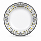 144 Pieces Melamine Soup Plate, 6 Inch, Round Floral Pattern, Single Piece