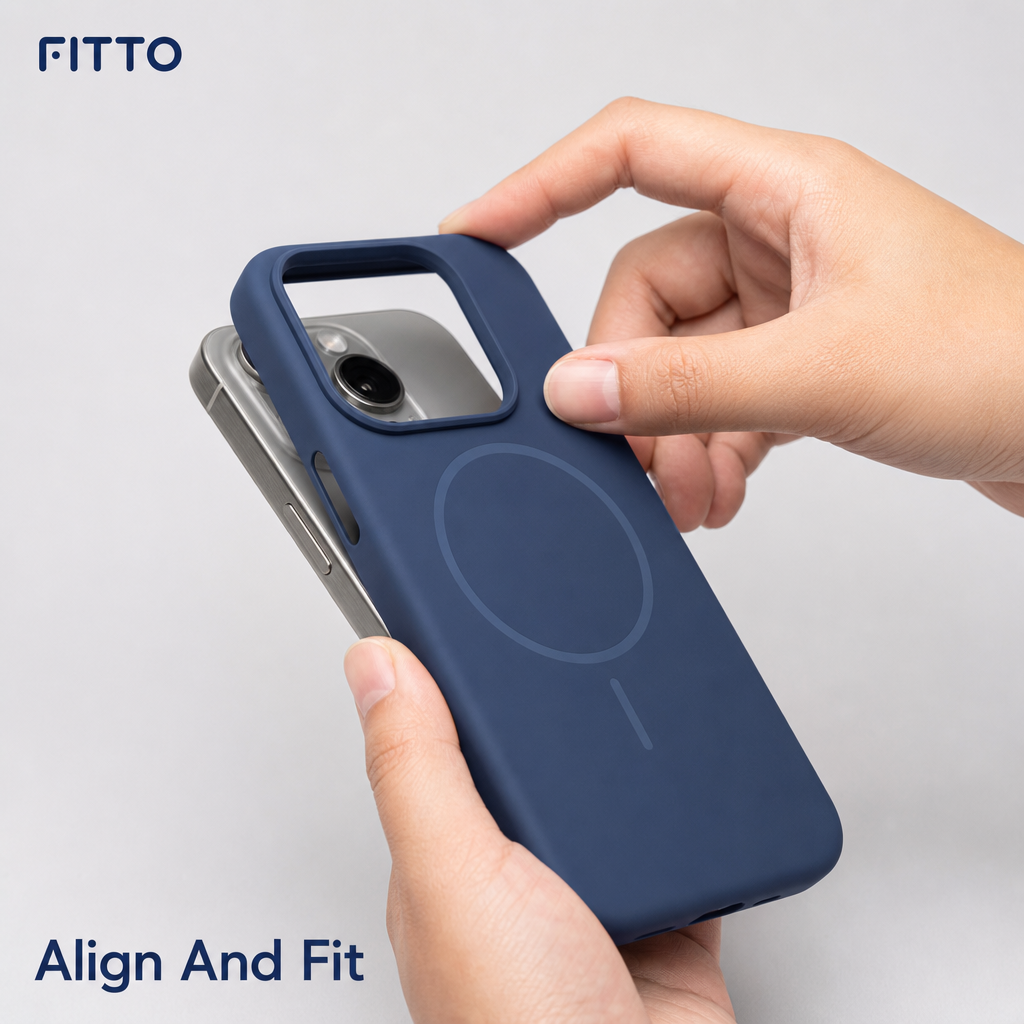 120 Pieces Magnetic Phone Cases with Raised Camera Protection for 15 Pro Model, Navy Blue