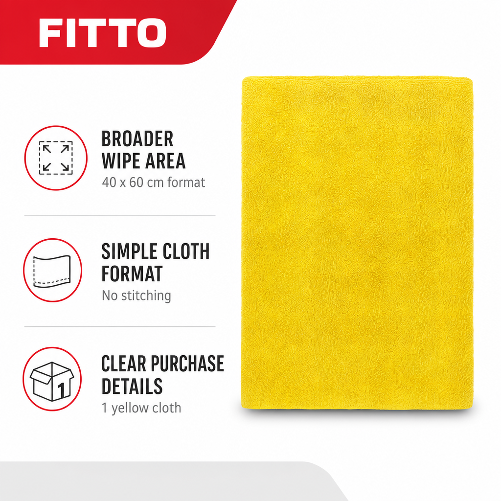 120 Pieces Microfiber Cleaning Cloth, No Stitching, 40 x 60 cm, Yellow