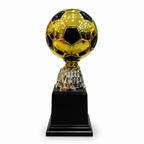72 Pieces Plastic Football Trophy, 20 cm, Gold and Black Award Cup for Sports Recognition