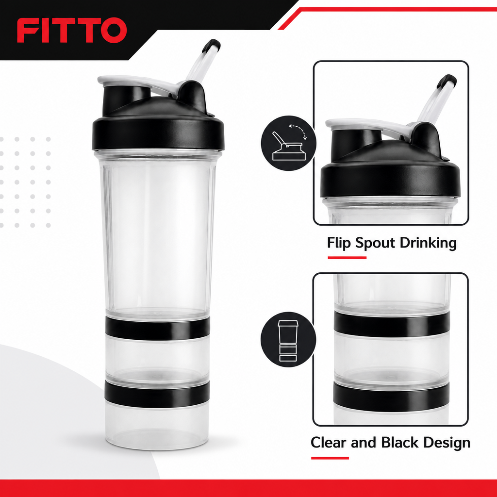 96 Pieces Sports Water Bottles with Flip Spout, Clear and Black, 1 Piece
