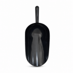 96 Pieces Ice Scoop, Black Painted Aluminium Scoop with Round Edge, Long Handle, 35 cm
