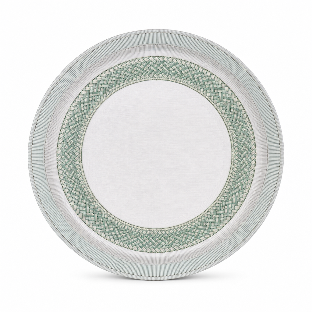 72 Pieces Round Woven Serving Trays, 45 cm, Decorative Table Presentation Design