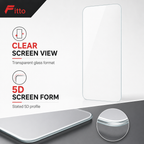 96 Pieces 5D Tempered Glass Screen Protectors with ESD Anti-Static Design, 1 Pack