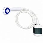 72 Pieces Portable Outdoor Shower Set with Flexible Hose, Handheld Shower Head and Pump, White, 1 Set
