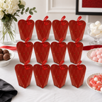 96 Pieces Red Tall Candy Favor Boxes with Ribbon, 5.5 x 5.5 x 13 cm, 12 Pieces