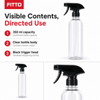 240 Pieces Trigger Spray Bottle, 350 ml, Clear and Black, 1 Piece