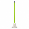 96 Pieces Cotton Mop with Painted Iron Handle, 120 cm, 200 g Mop Head, Green