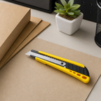 120 Pieces Utility Cutter, Yellow 18 mm Ceramic Handle, Snap-Off Blade Design, 1 Piece
