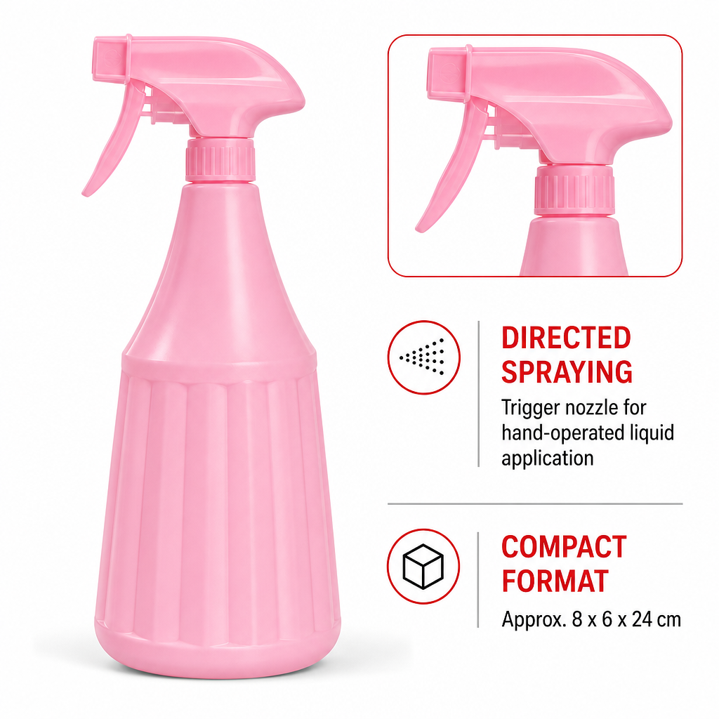 240 Pieces Plastic Spray Bottle with Trigger Nozzle, Pink, 24 cm
