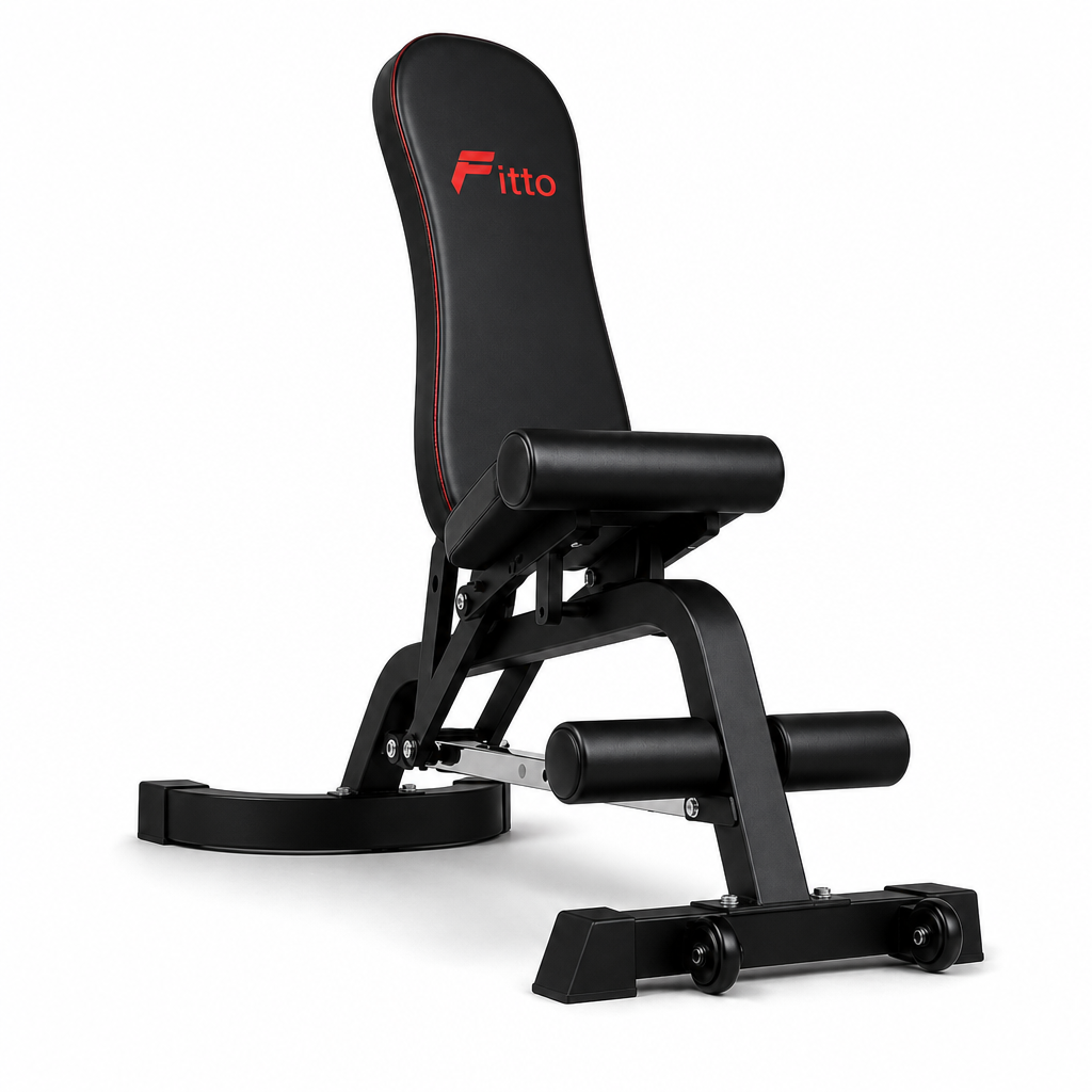 48 Pieces Adjustable Exercise Benches, Multi-Function Backrest, Steel Frame, Home Gym Strength Equipment, 123 x 46 x 18 cm