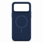 120 Pieces Silicone Magnetic Phone Cases with Raised Camera Protection, Navy Blue, 16 Pro Max