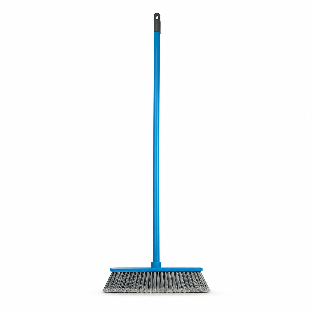 96 Pieces Hard Floor Broom with 120 cm Iron Handle, Assorted Colour