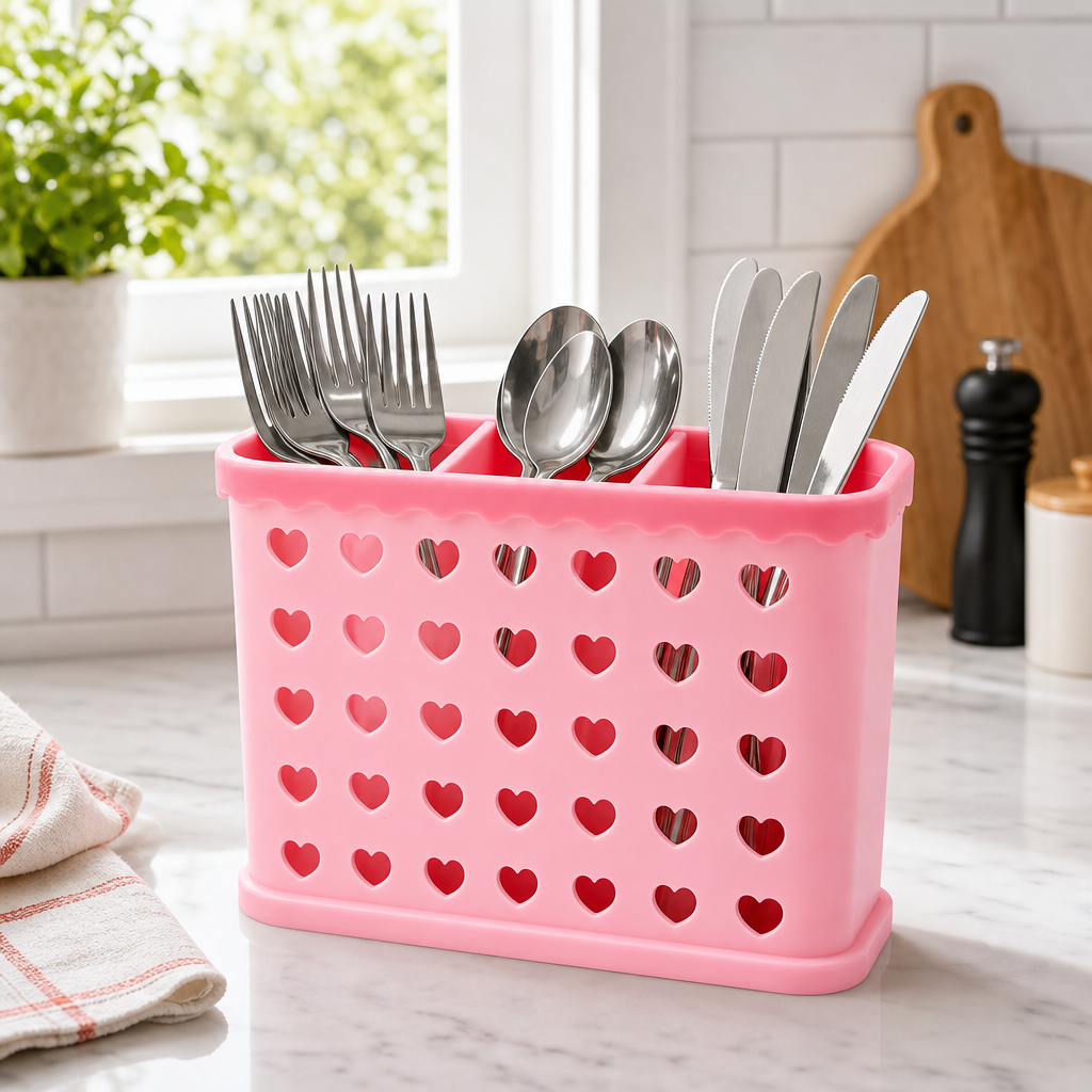 96 Pieces Plastic Multipurpose Desk Organizers Basket, Cutlery and Stationery Holder, 23 x 16 x 19 cm, 1 Piece