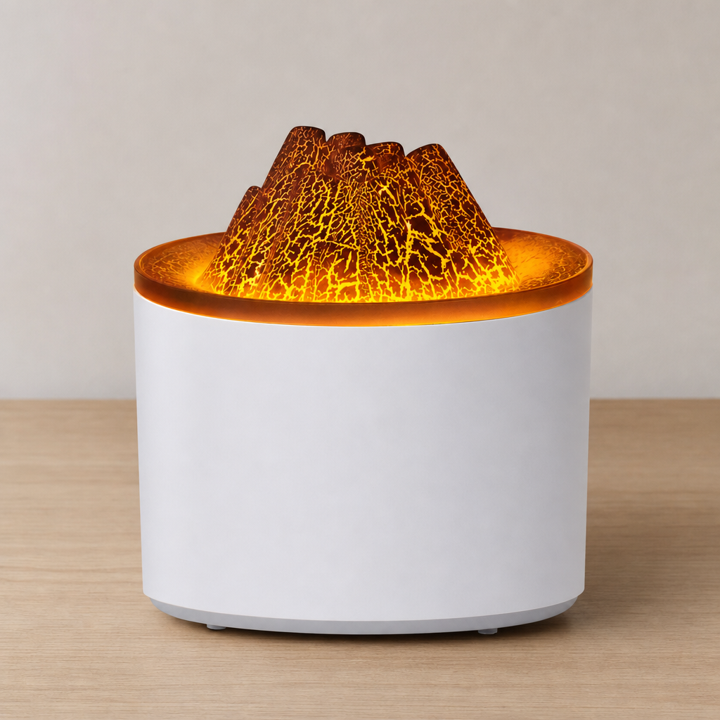 72 Pieces White and Orange Flame-Effect Aroma Diffuser, 1 Unit