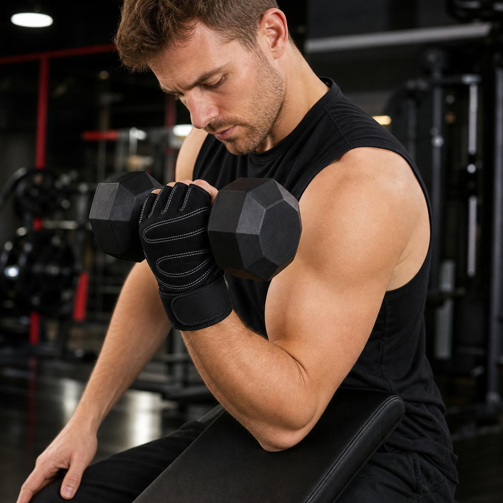 96 Pieces Gym Gloves with Wrist Support for Weight Lifting and Fitness, Black