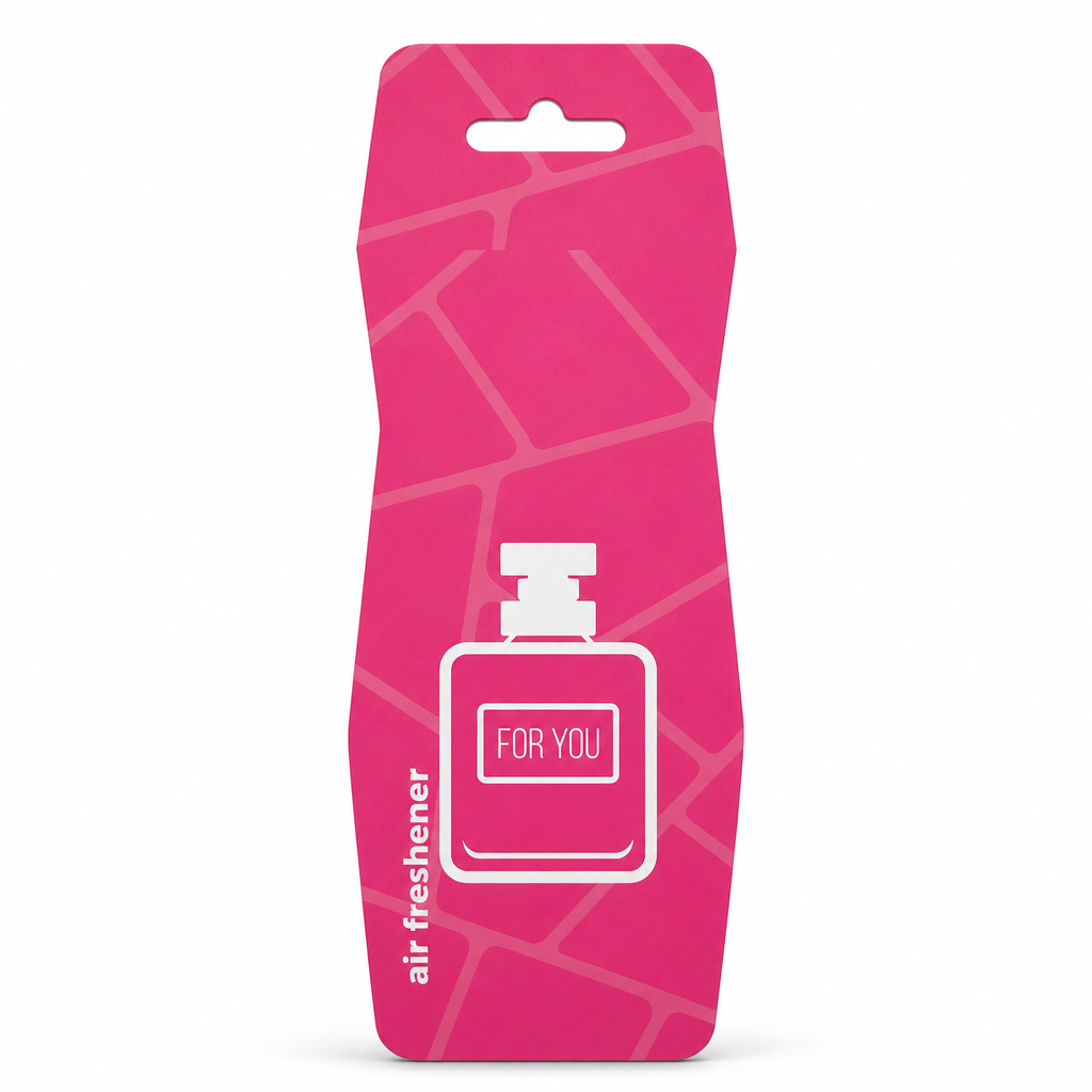 240 Pieces Hanging Card Car Air Fresheners, Hawaii Scent, For You Design, Pink, 20 x 8 cm