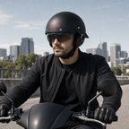 72 Pieces Half-Face Motorcycle Helmets with Sun Visor, Black, 1 Piece