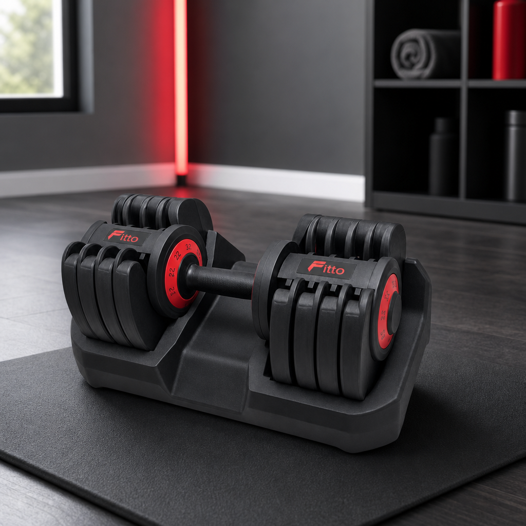 48 Pieces Adjustable Dumbbells for Home Strength Training, 20 kg