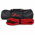 48 Pieces Kinetic Vehicle Recovery Tow Rope, 9 m, 8.2 Ton, 30% Elasticity, Red