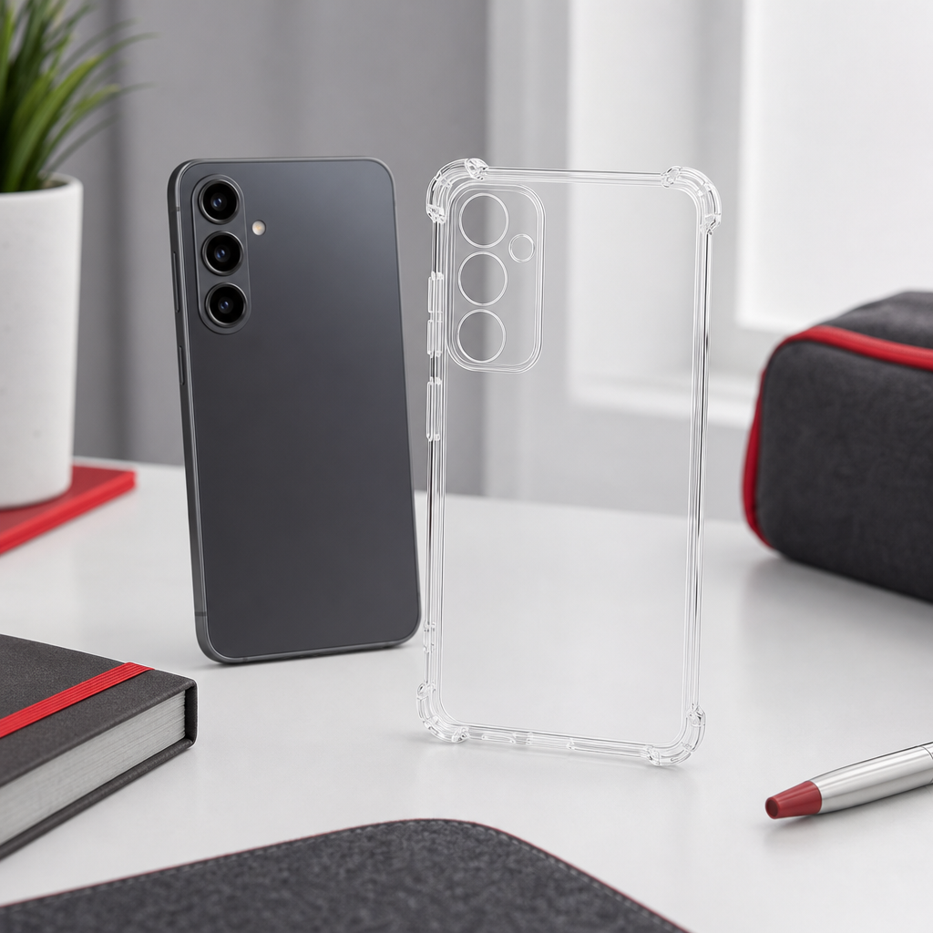 240 Pieces Clear Anti-Burst Protective Phone Cases with Reinforced Corners