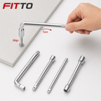 96 Pieces L-Type Socket Wrench Bar Set, 30 cm, Silver, 5 Pieces