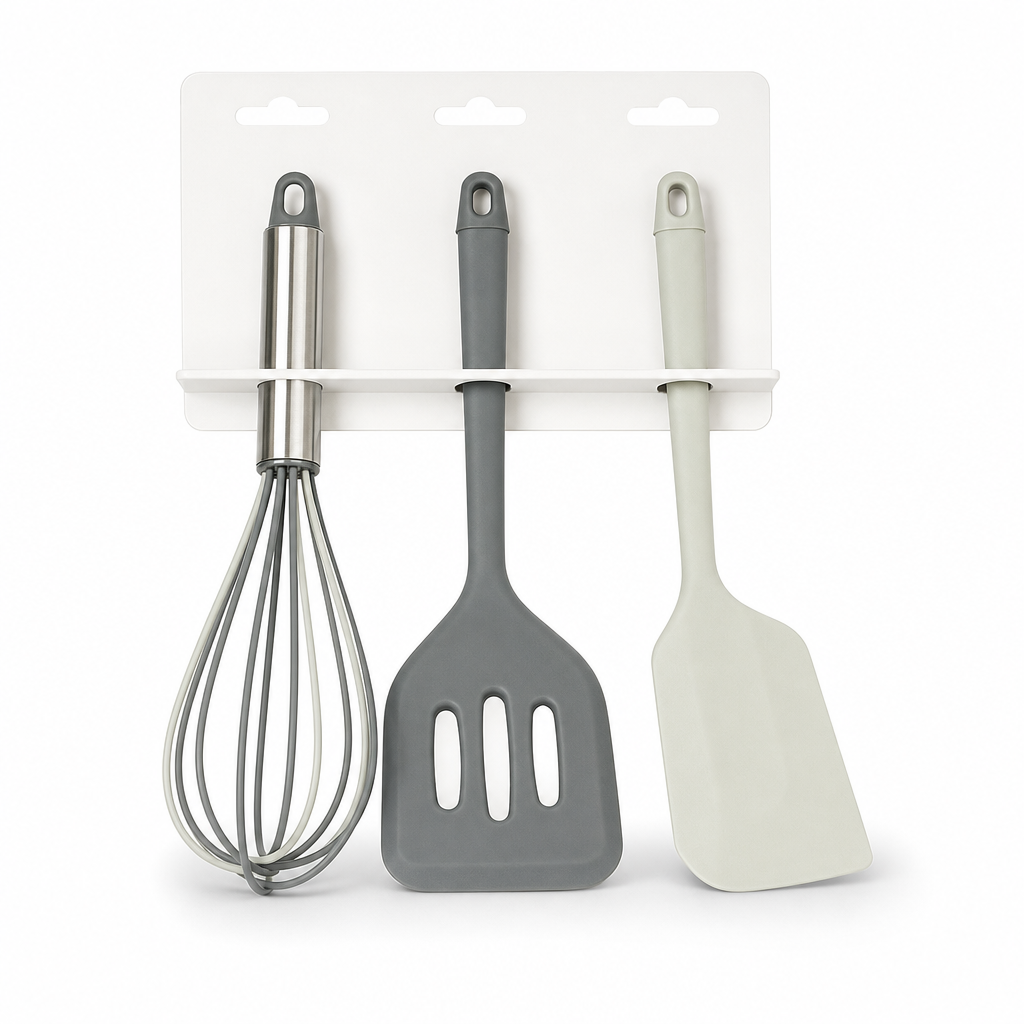 72 Pieces Mini Baking Utensil Set, 3-Piece Whisk, Turner and Spatula Set