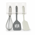 72 Pieces Mini Baking Utensil Set, 3-Piece Whisk, Turner and Spatula Set