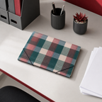120 Pieces A4 Document Folder, Multicolour Checkered Design with Secure Closure, 1 Piece