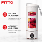72 Pieces Rechargeable Portable Juicers Cup, 1 Piece, White