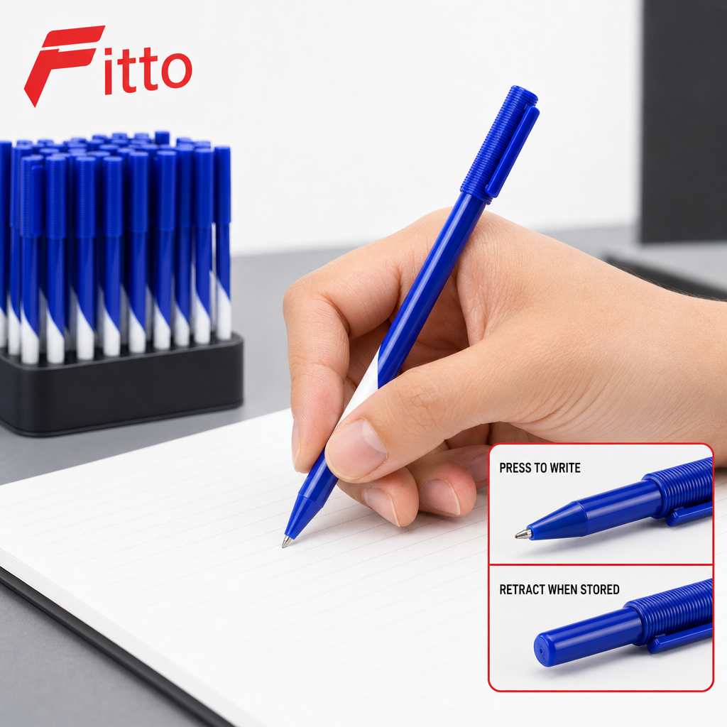 72 Pieces Retractable Gel Pens 0.7mm, Blue Ink, 100 Pieces