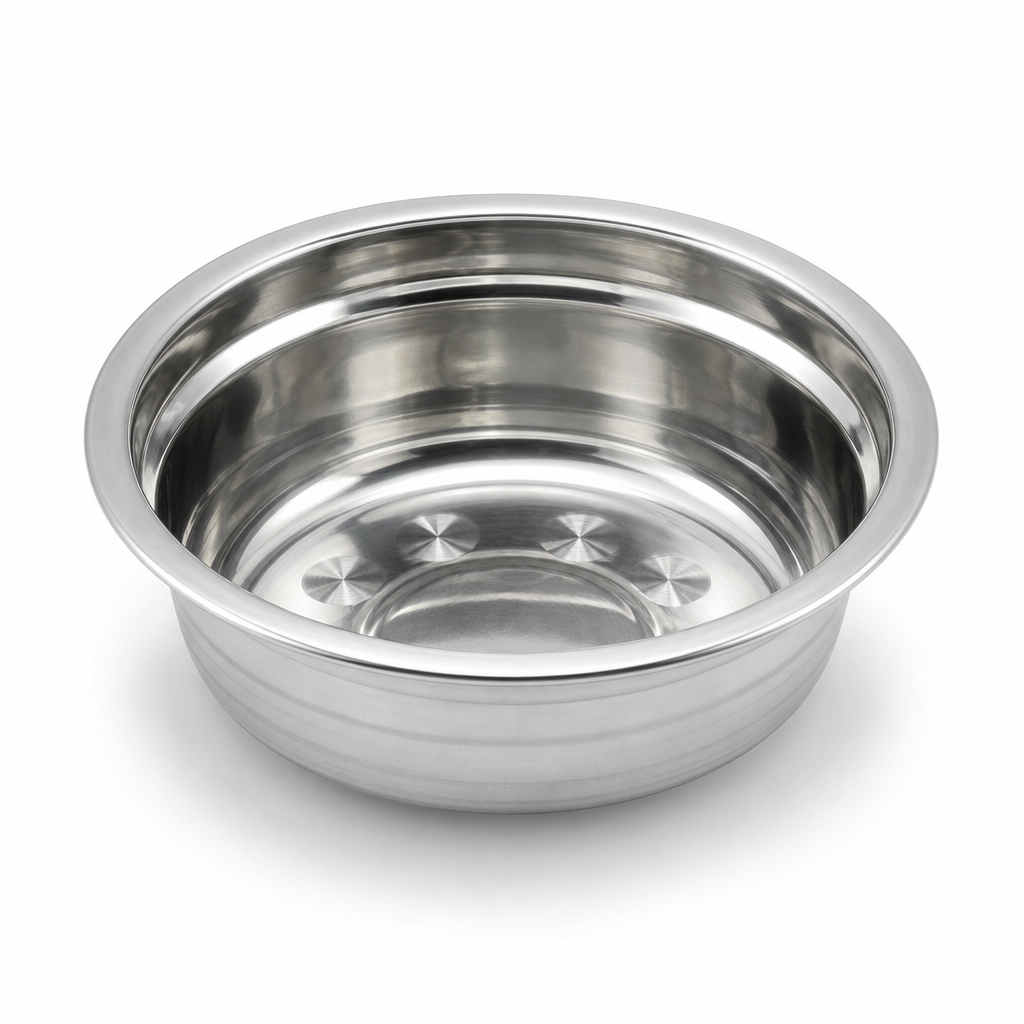 240 Pieces Stainless Steel Mixing Bowl, 400 ml, 14 x 4 cm, Round Silver Bowl, 1 Piece