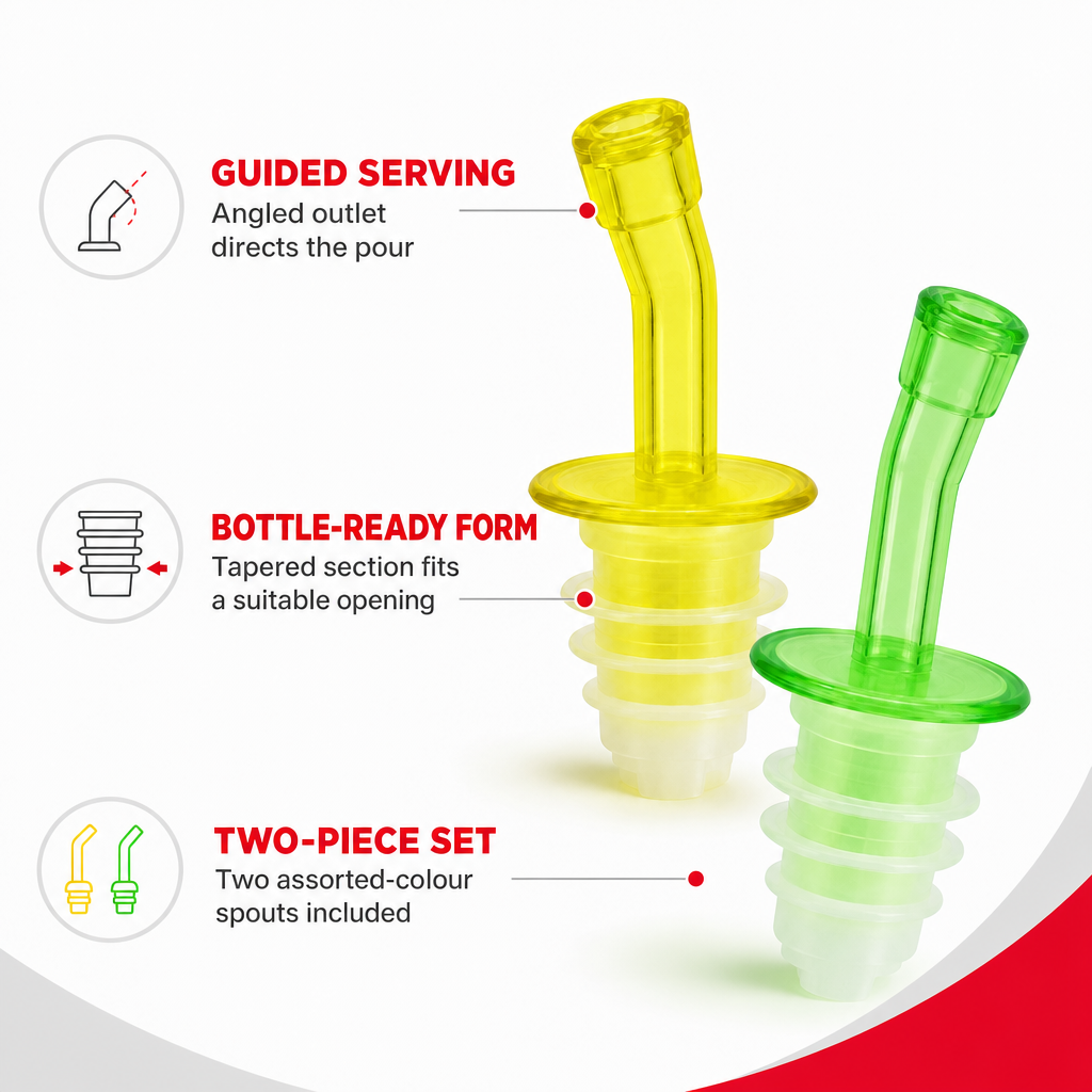 240 Pieces Bottle Pourer Spout Set, 2 Pieces, Assorted Colours, Kitchen Beverage Bottle Accessory