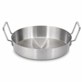60 Pieces Aluminum Kadai Cooking Pan with Dual Handles, Round Silver Cookwares for Kitchen Preparation