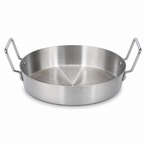 60 Pieces Aluminum Kadai Cooking Pan with Dual Handles, Round Silver Cookwares for Kitchen Preparation