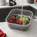 96 Pieces Grey Stainless Steel Square Strainer Basket, 27 x 27 cm, 1 Piece